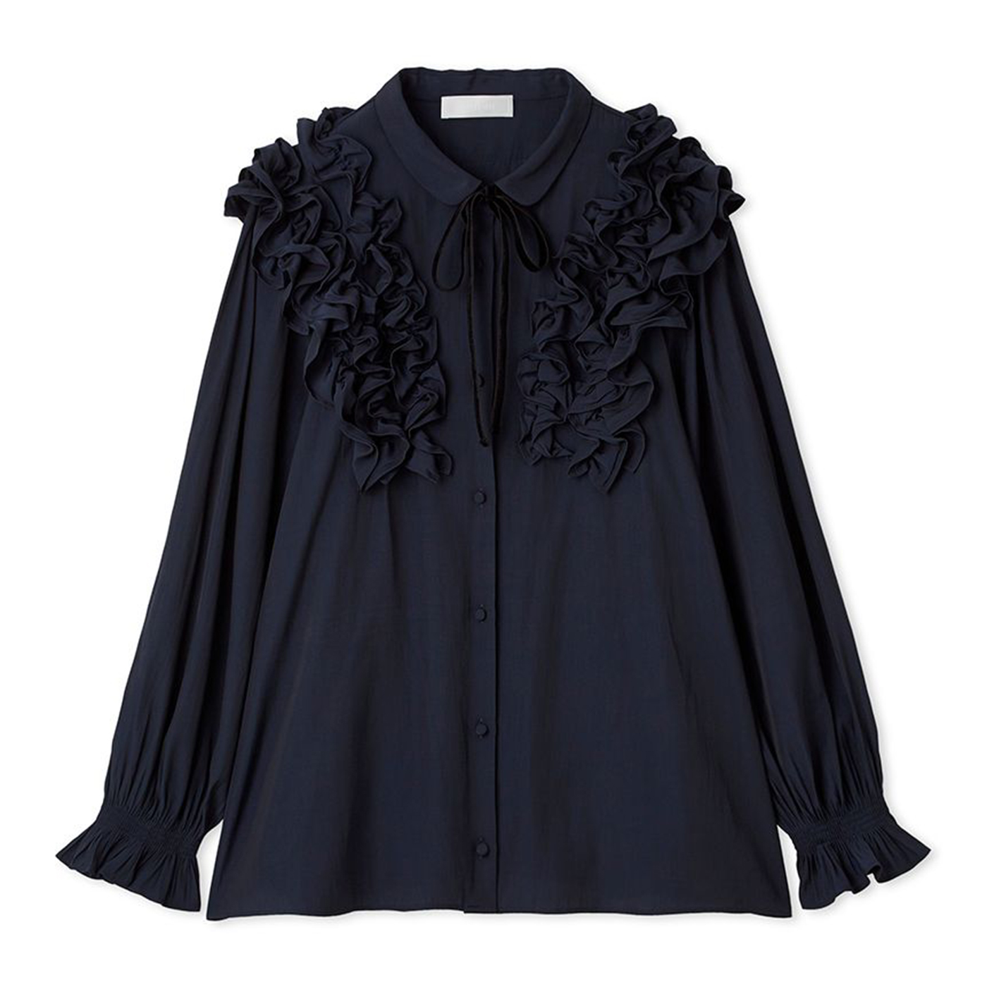 CELFORD（セルフォード） ウォッシャブル フリルヨークシャツカラー