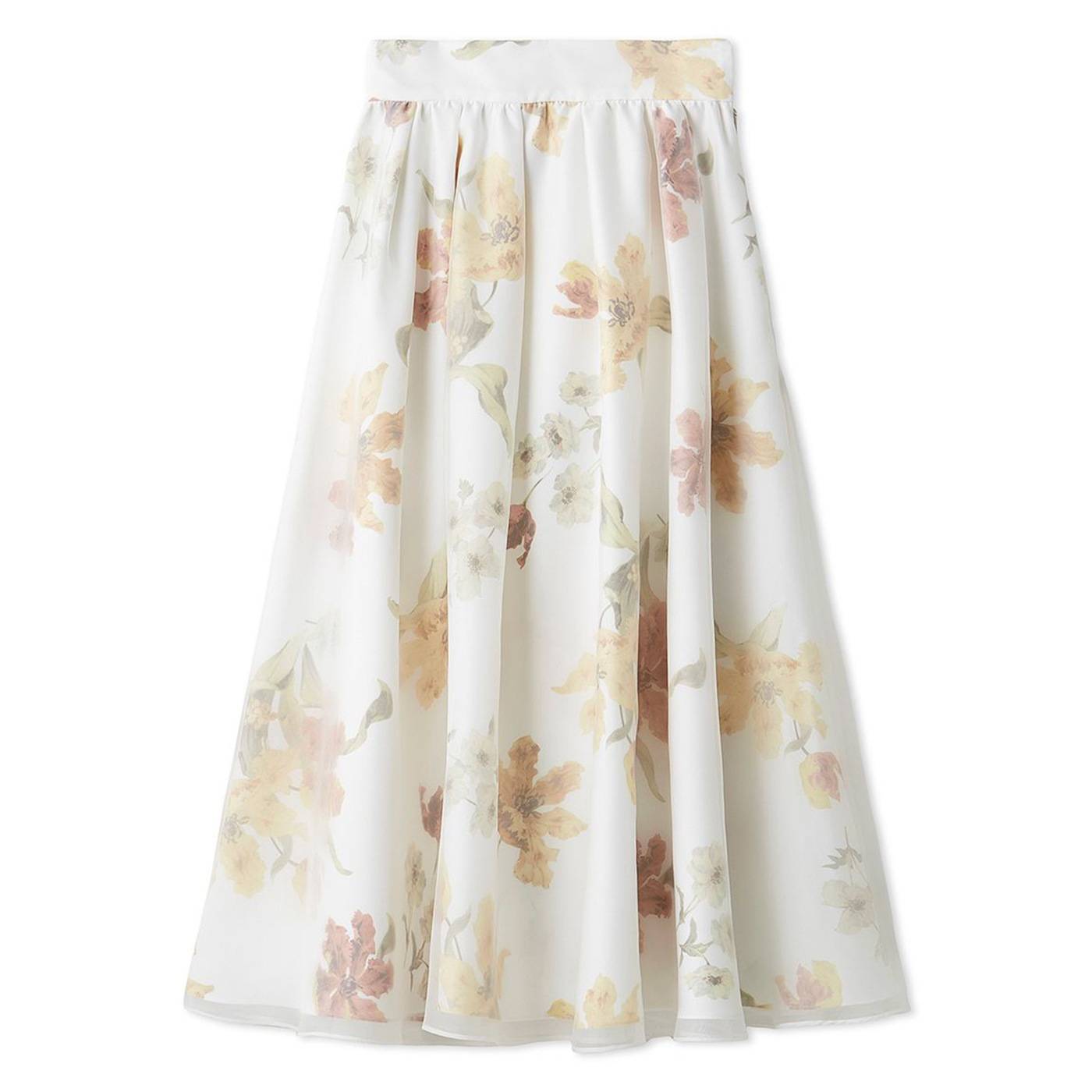 SALE50%OFF セルフォード フラワープリントフレアスカート cwfs252017 レディース ロングスカート 花柄 オーガンジー CELFORD CELFORD（セルフォード） SALE50%OFF フラワープリントフレアスカート