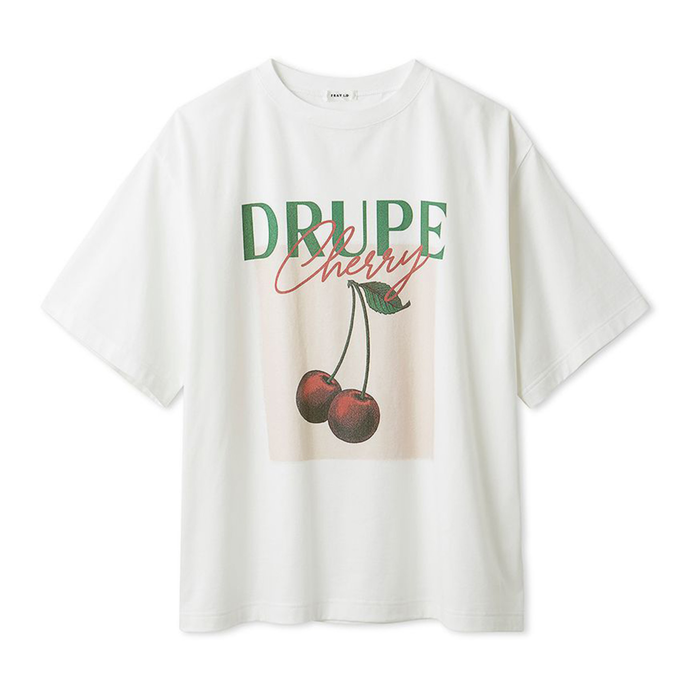 SALE30%OFF フレイアイディー フルーツプリントTシャツ／ウォッシャブル fwct252127 レディース オーバーサイズ 大人カジュアル FRAY I.D FRAY I.D SALE30%OFF フレイアイディー フルーツプリントTシャツ