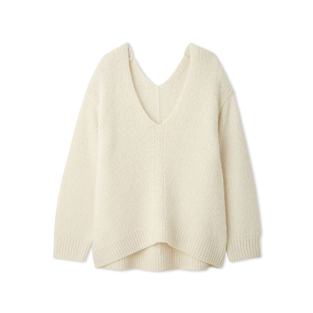 SALE40%OFF FRAY I.D ベビーアルパカディープブイ2wayニット fwnt245014 レディース トップス ニット 長袖  Vネック カジュアル デート FRAY I.D SALE40%OFF ベビーアルパカディープブイ2wayニット