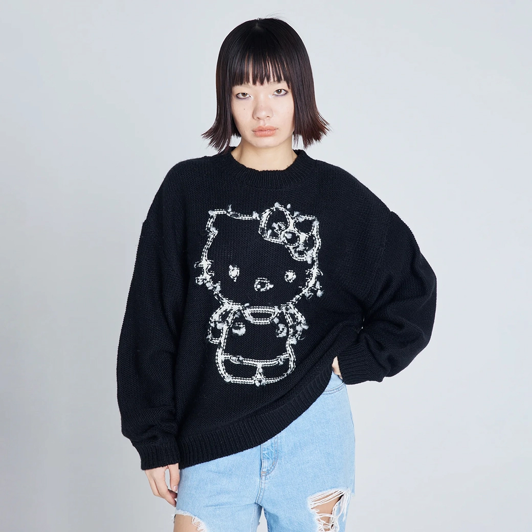 SALE50%OFF ハローキティ × リトルサニーバイト ニットトップス lsb