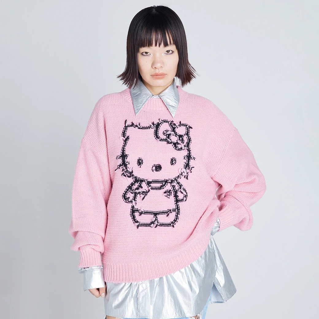 SALE50%OFF ハローキティ × リトルサニーバイト ニットトップス lsb