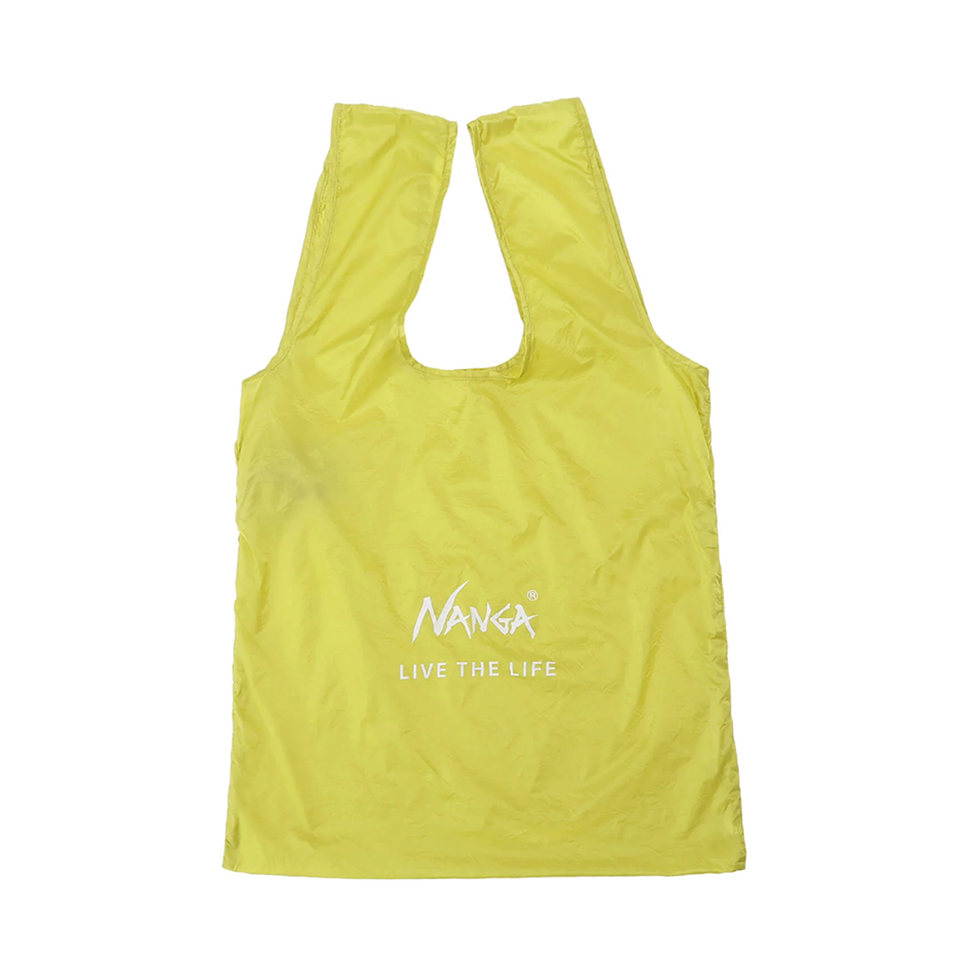 NANGA POCKETABLE ECO BAG (LIVE THE LIFE) ナンガ寝袋モチーフ コンパクト エコバッグ レジバッグ コンビニバッグ 弱撥水加工 | NANGA | 05