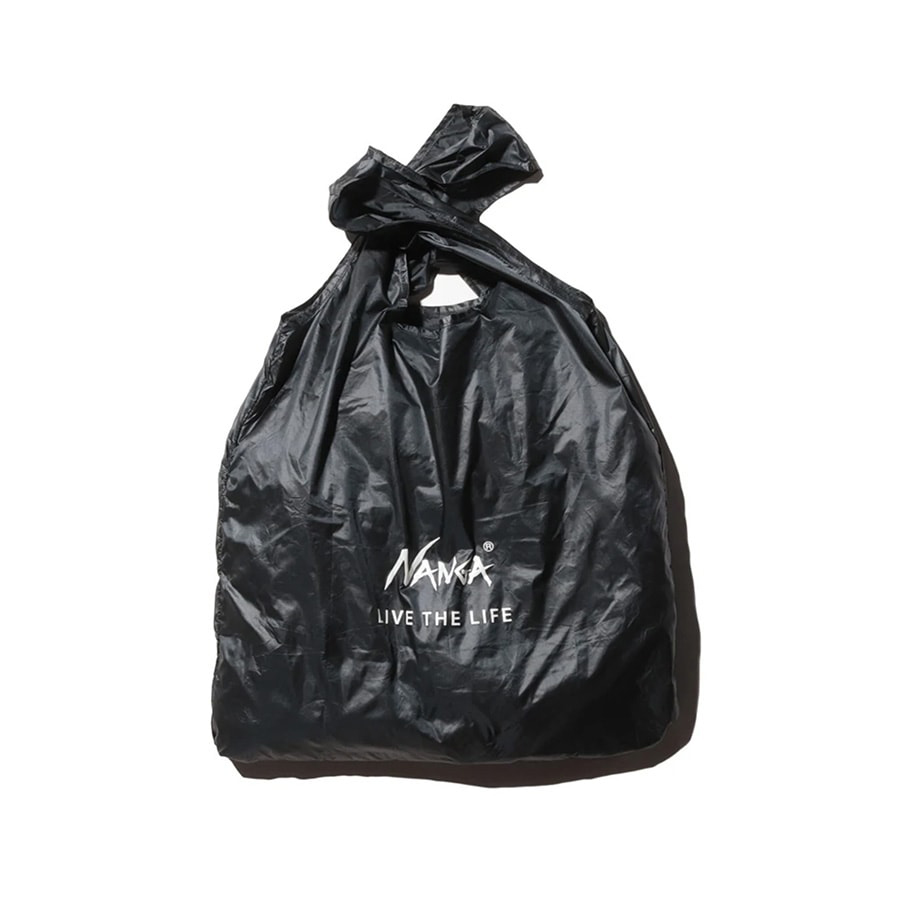 NANGA POCKETABLE ECO BAG (LIVE THE LIFE) ナンガ寝袋モチーフ コンパクト エコバッグ レジバッグ コンビニバッグ 弱撥水加工 | NANGA | 01