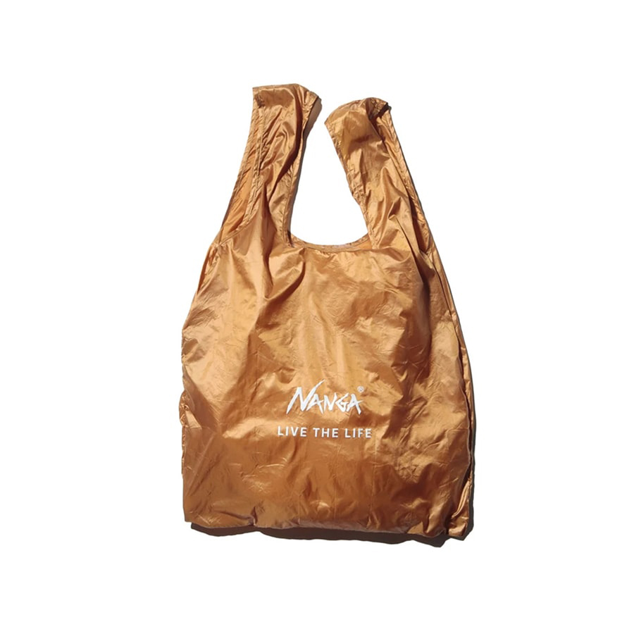 NANGA POCKETABLE ECO BAG (LIVE THE LIFE) ナンガ寝袋モチーフ コンパクト エコバッグ レジバッグ コンビニバッグ 弱撥水加工 | NANGA | 02