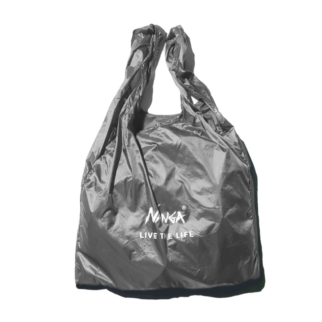 NANGA POCKETABLE ECO BAG (LIVE THE LIFE) ナンガ寝袋モチーフ コンパクト エコバッグ レジバッグ コンビニバッグ 弱撥水加工 | NANGA | 04