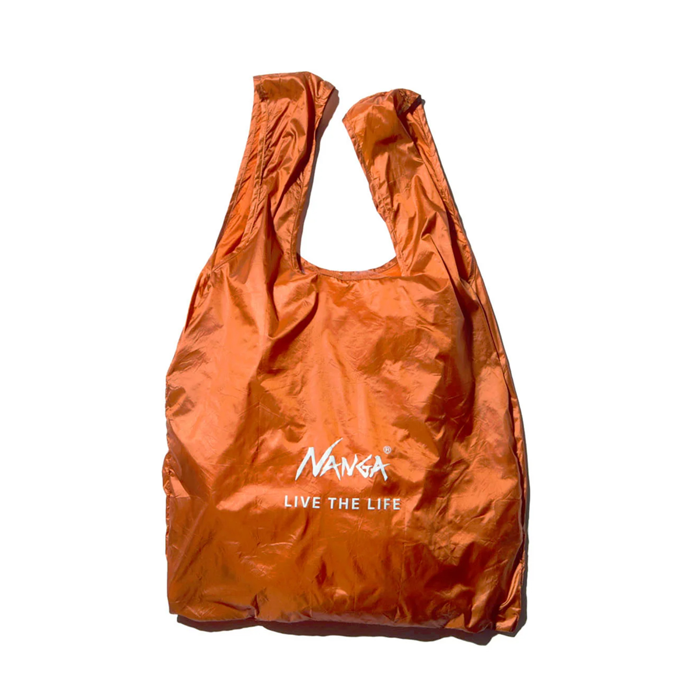 NANGA POCKETABLE ECO BAG (LIVE THE LIFE) ナンガ寝袋モチーフ コンパクト エコバッグ レジバッグ コンビニバッグ 弱撥水加工 | NANGA | 06