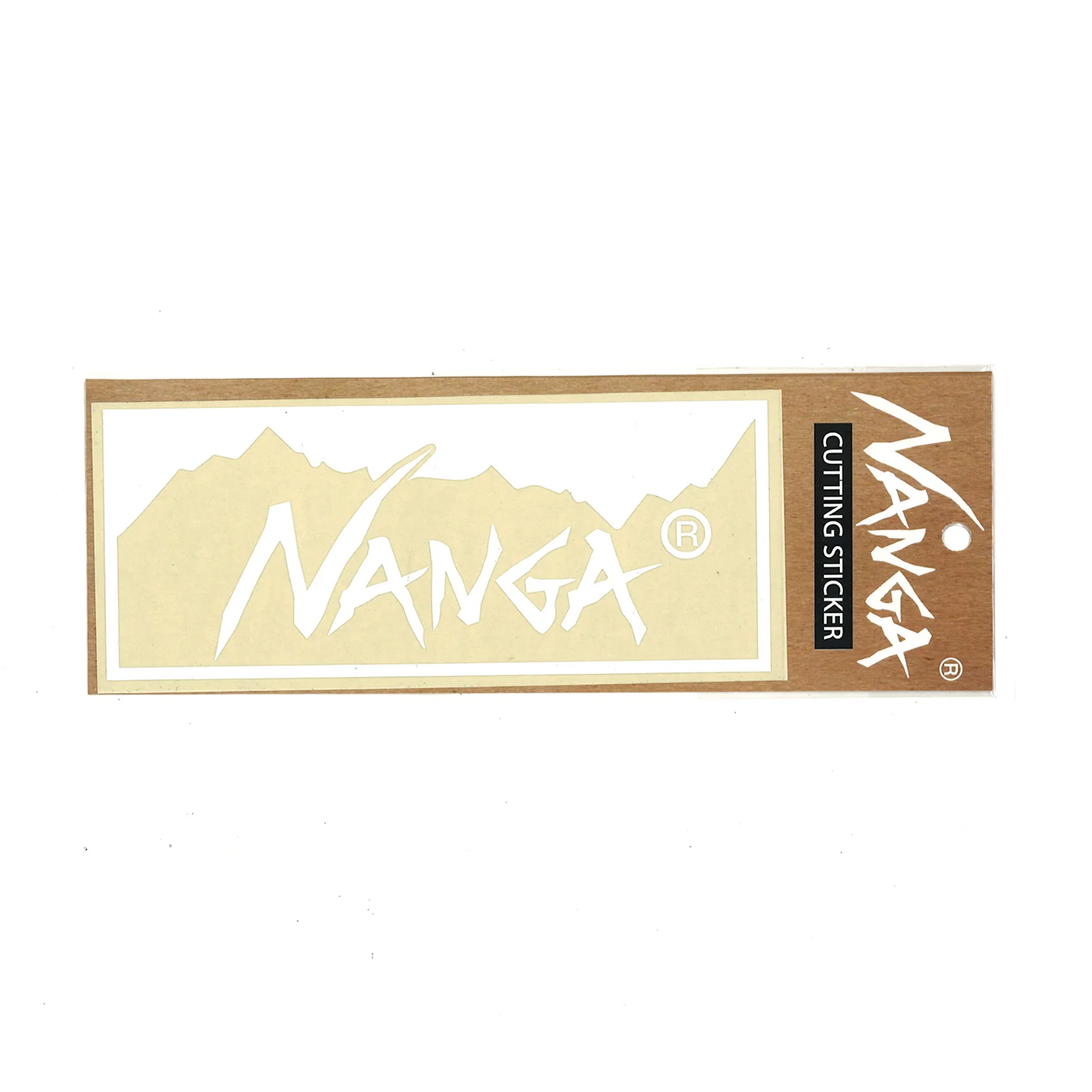 NANGA ナンガ CUTTING BOX LOGO STICKER カッティング ボックス ロゴ ステッカー アウトドア 耐水 耐光 | NANGA | 01