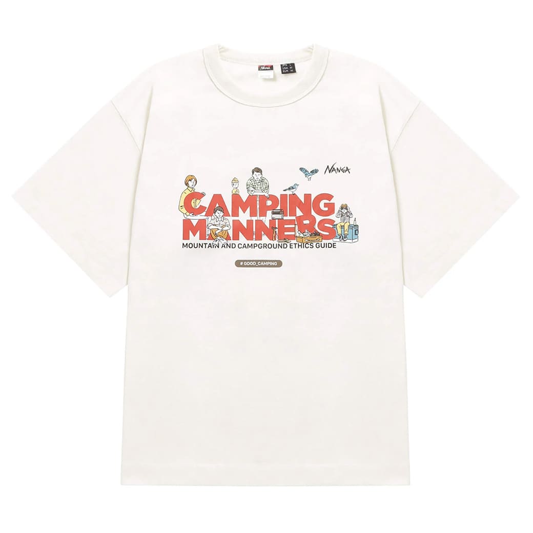 NANGA ナンガ ECO HYBRID CAMPING MANNERS WILD ANIMALS TEE(UNISEX) エコハイブリッドキャンピングマナーズワイルドアニマルズティー Tシャツ｜selectzakkamu｜02