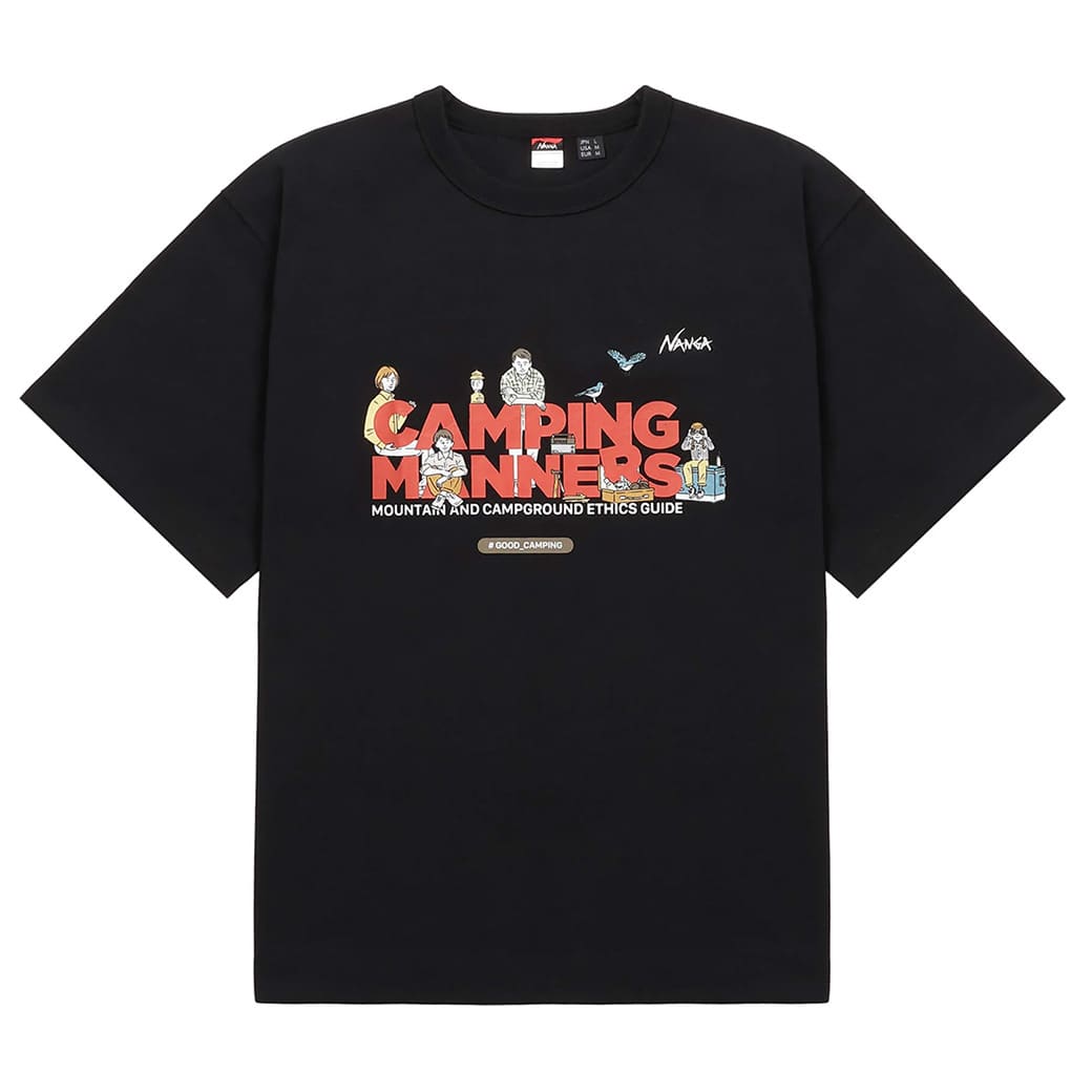 NANGA ナンガ ECO HYBRID CAMPING MANNERS WILD ANIMALS TEE(UNISEX) エコハイブリッドキャンピングマナーズワイルドアニマルズティー Tシャツ｜selectzakkamu｜03