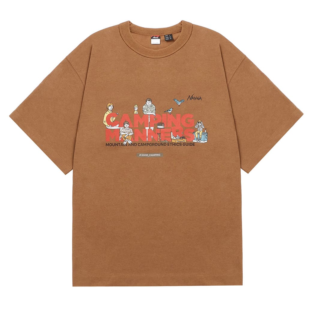 NANGA ナンガ ECO HYBRID CAMPING MANNERS WILD ANIMALS TEE(UNISEX) エコハイブリッドキャンピングマナーズワイルドアニマルズティー Tシャツ｜selectzakkamu｜05