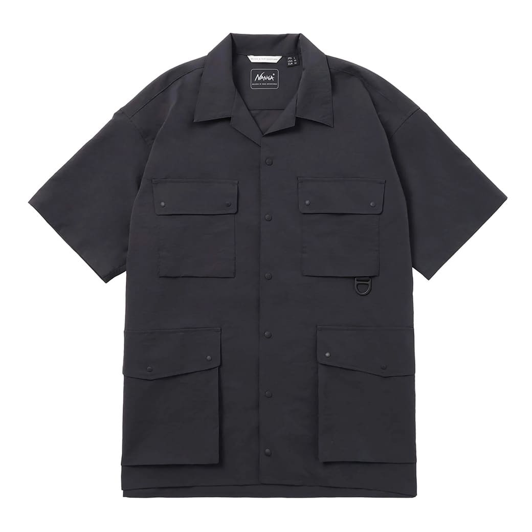 NANGA DOT AIR UTILITY PK SHORT SLEEVE SHIRT / ドットエ...