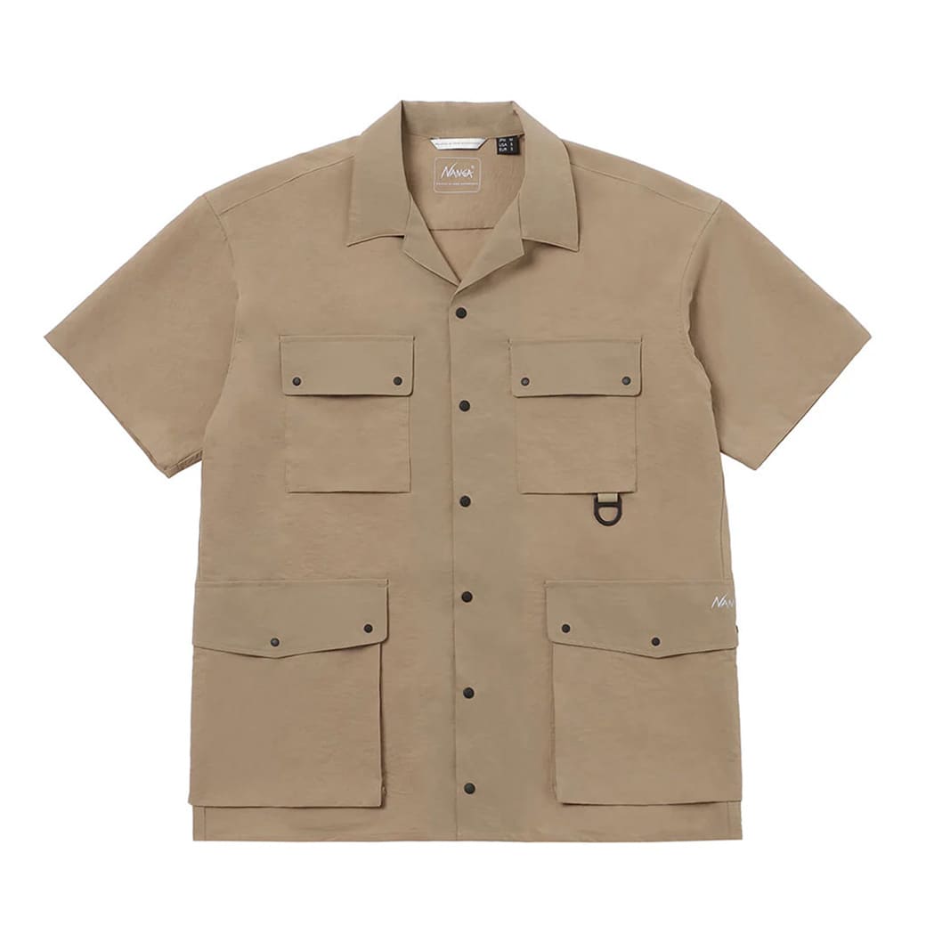 NANGA DOT AIR UTILITY PK SHORT SLEEVE SHIRT / ドットエ...