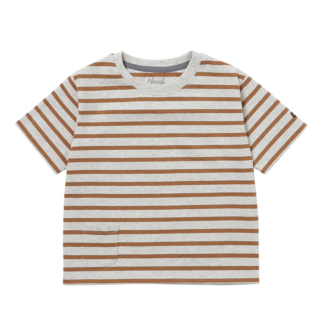 NANGA ECO HYBRID KIDS BORDER TEE Tシャツ 子供服 トップス 半袖