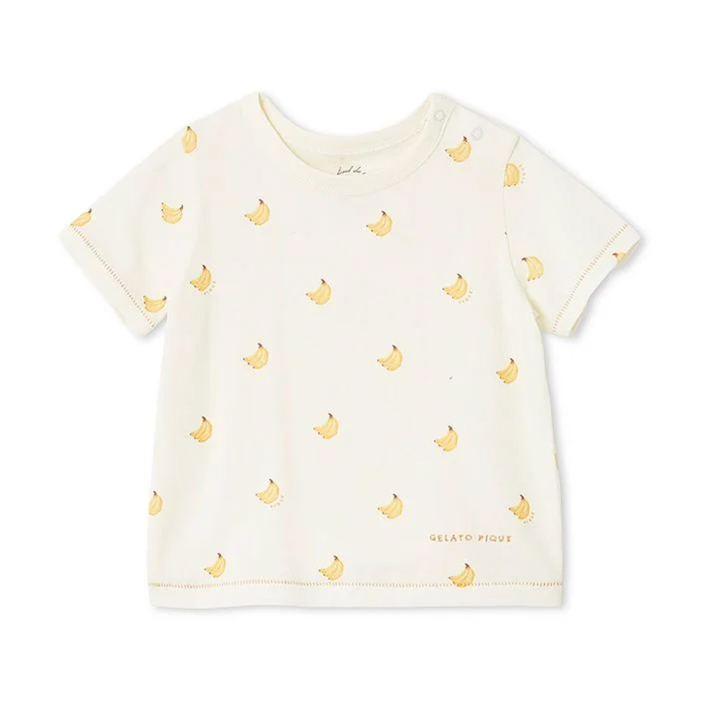 ジェラートピケ ベビー BABY バナナ柄Tシャツ pbct252437 パジャマ 赤ちゃん 部屋着 ルームウェア 出産祝い gelato pique | gelato pique | 01