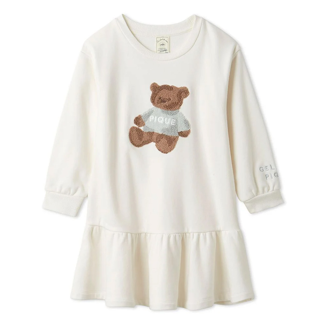 ジェラートピケ キッズ HOLIDAY ベア裏毛ワンピース pkco245481 冬 ルームウェア 子供服 ホリデー クリスマス gelato  pique kids