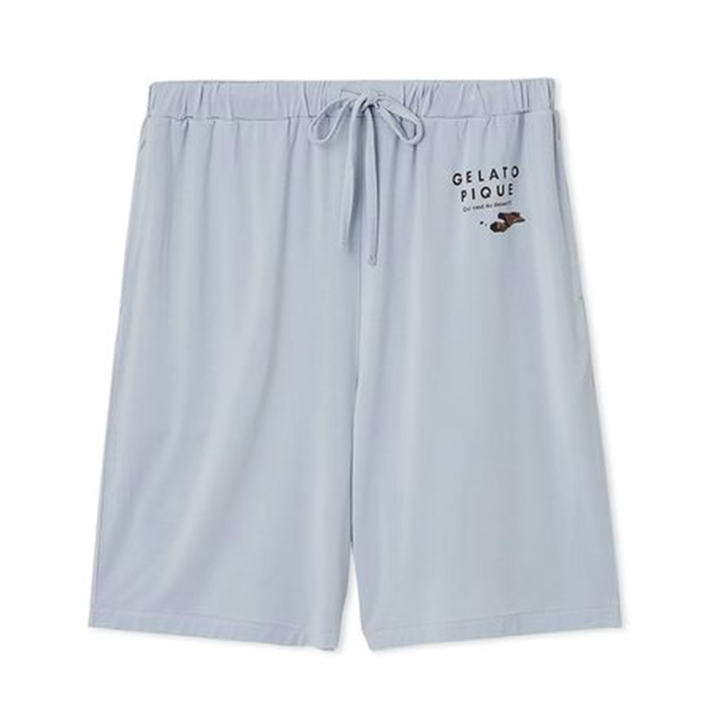 ジェラートピケ オム 接触冷感 COOLレーヨンロゴハーフパンツ pmcp252354 メンズ ルームウェア パジャマ GELATO PIQUE HOMME | gelato pique | 01