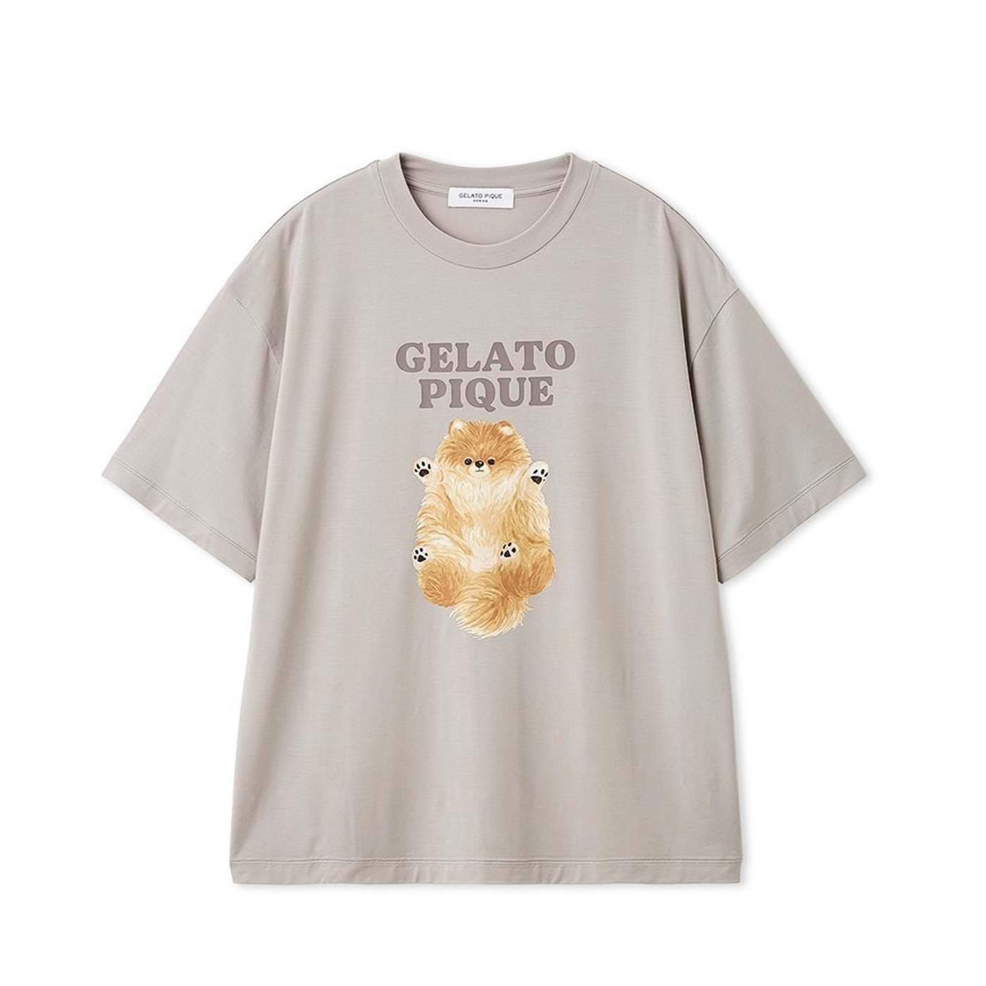 gelato pique（ジェラートピケ） オム ドッグワンポイントTシャツ
