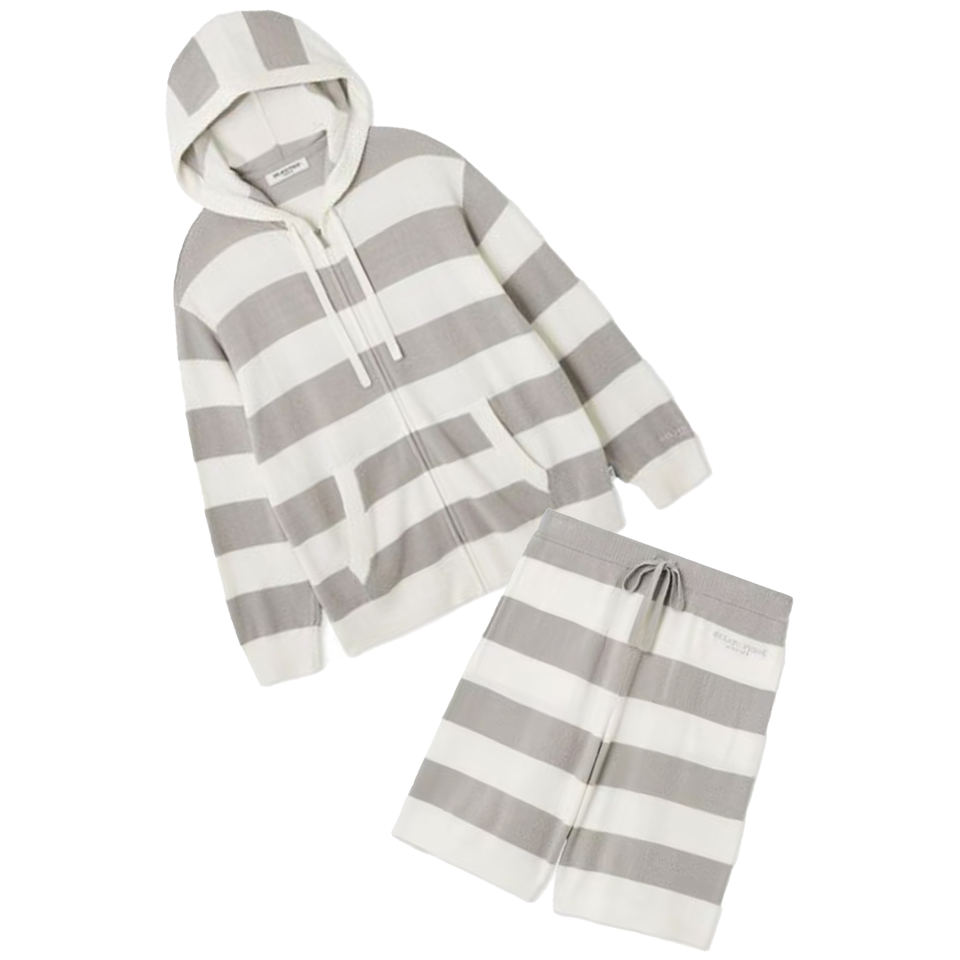 ジェラートピケ オム スムーズィーlite2ボーダーパーカー&ハーフパンツセット pmnt252900set pmnp252902 GELATO PIQUE HOMME | gelato pique | 01