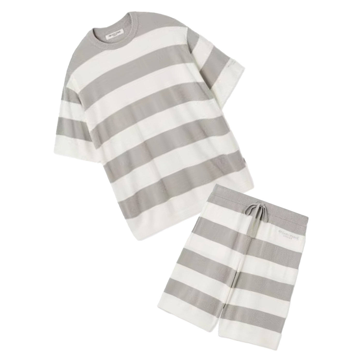 ジェラートピケ オム スムーズィーlite2ボーダープルオーバー&ハーフパンツセット pmnt252901set pmnp252902 GELATO PIQUE HOMME | gelato pique | 01