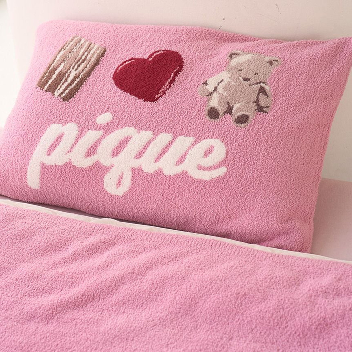 gelato pique（ジェラートピケ） Sleep Valentine ジャガードピロー