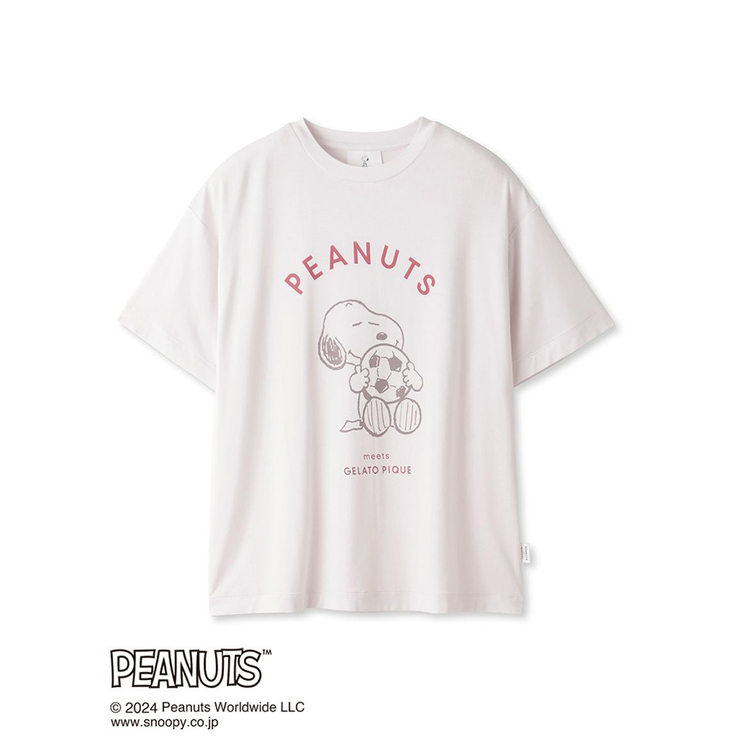 gelato pique PEANUTS ワンポイントTシャツ pwct242233 ジェラピケ ルームウェア｜selectzakkamu｜03