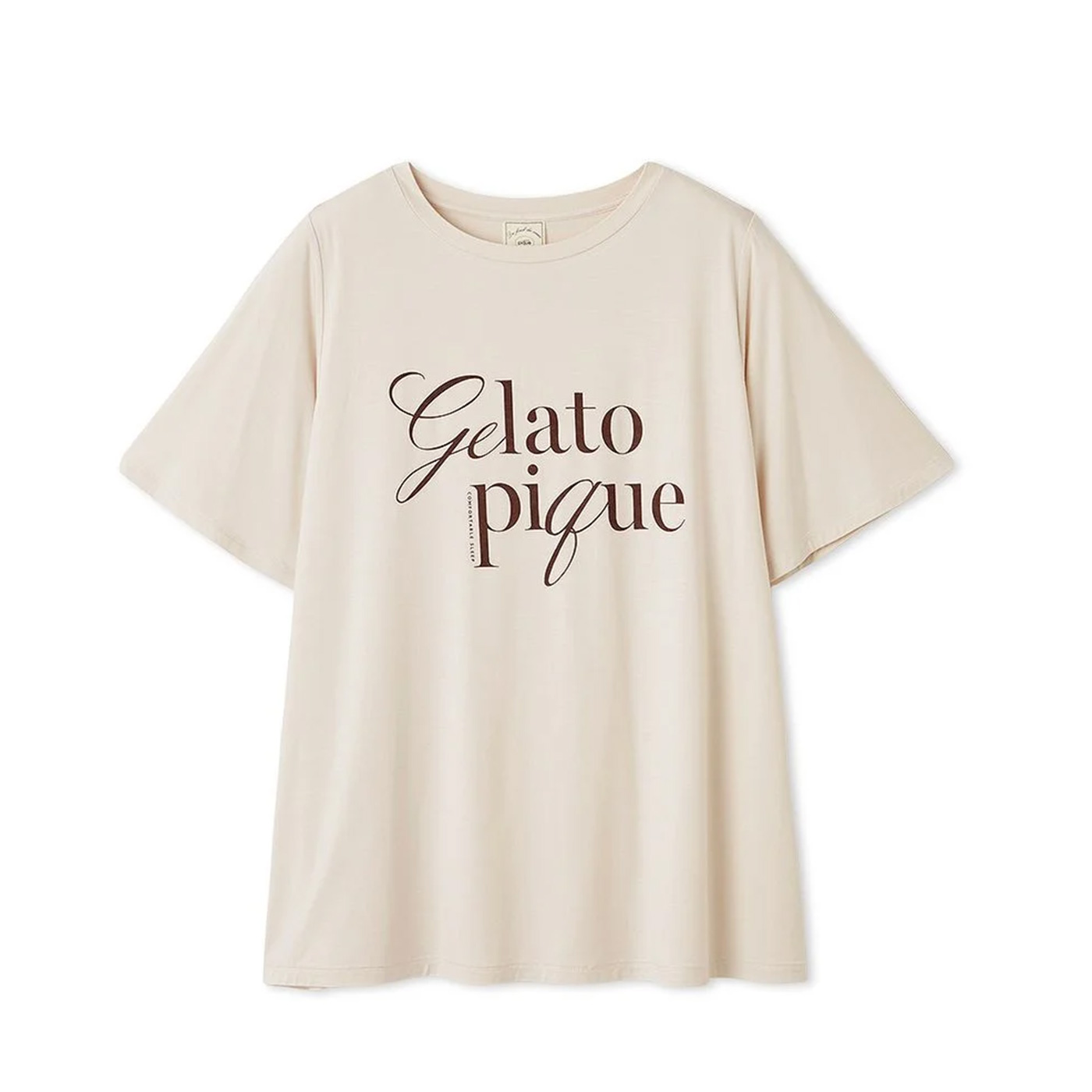 ジェラートピケ 接触冷感 レーヨンロゴTシャツ pwct252243 ルームウェア パジャマ 部屋着 レディース gelato pique | gelato pique | 01