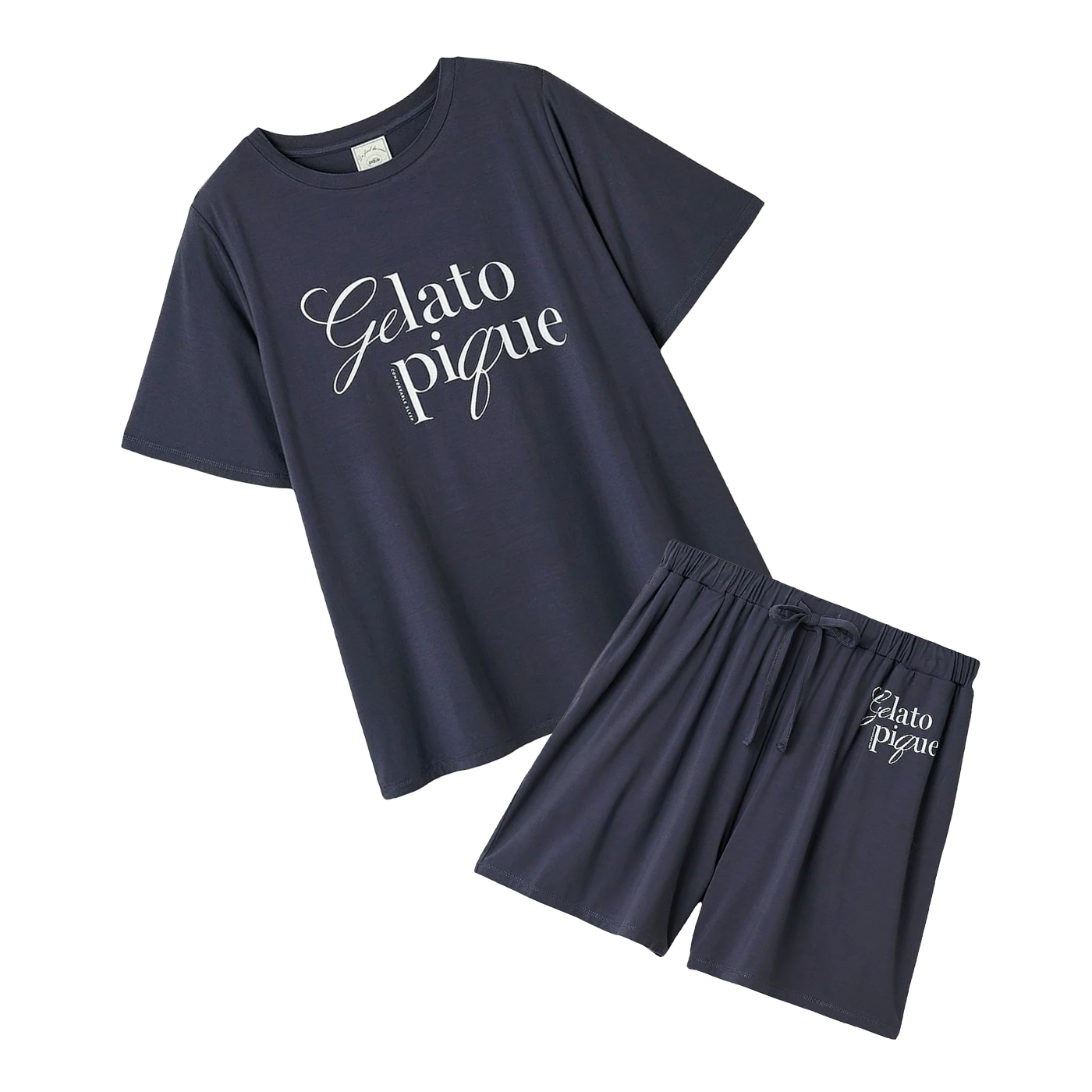 ジェラートピケ 接触冷感 レーヨンロゴTシャツ&ショートパンツセット pwct252243set pwcp252245 パジャマ gelato pique | gelato pique | 03