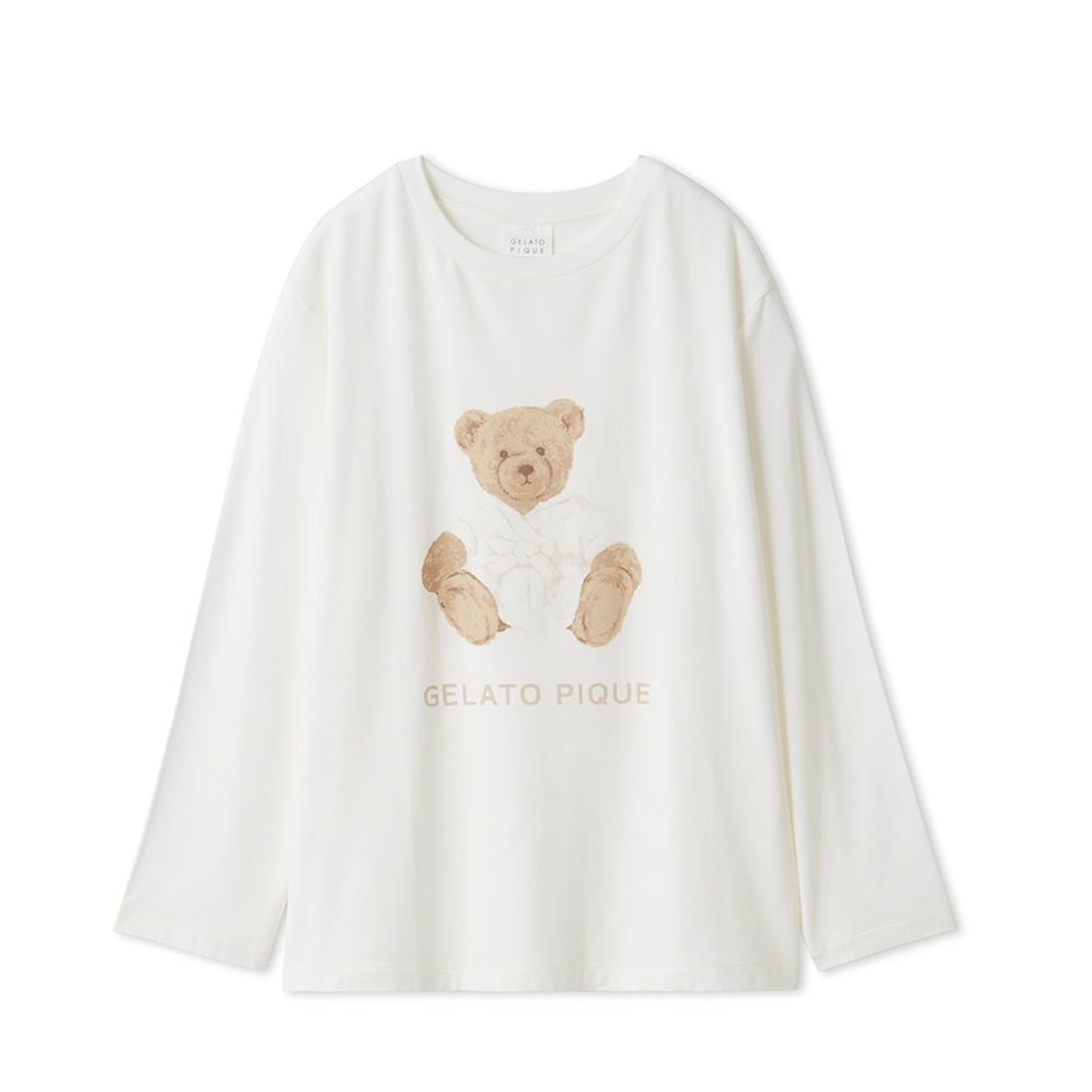 gelato pique（ジェラートピケ） 抗菌防臭バスローブベアワンポイント