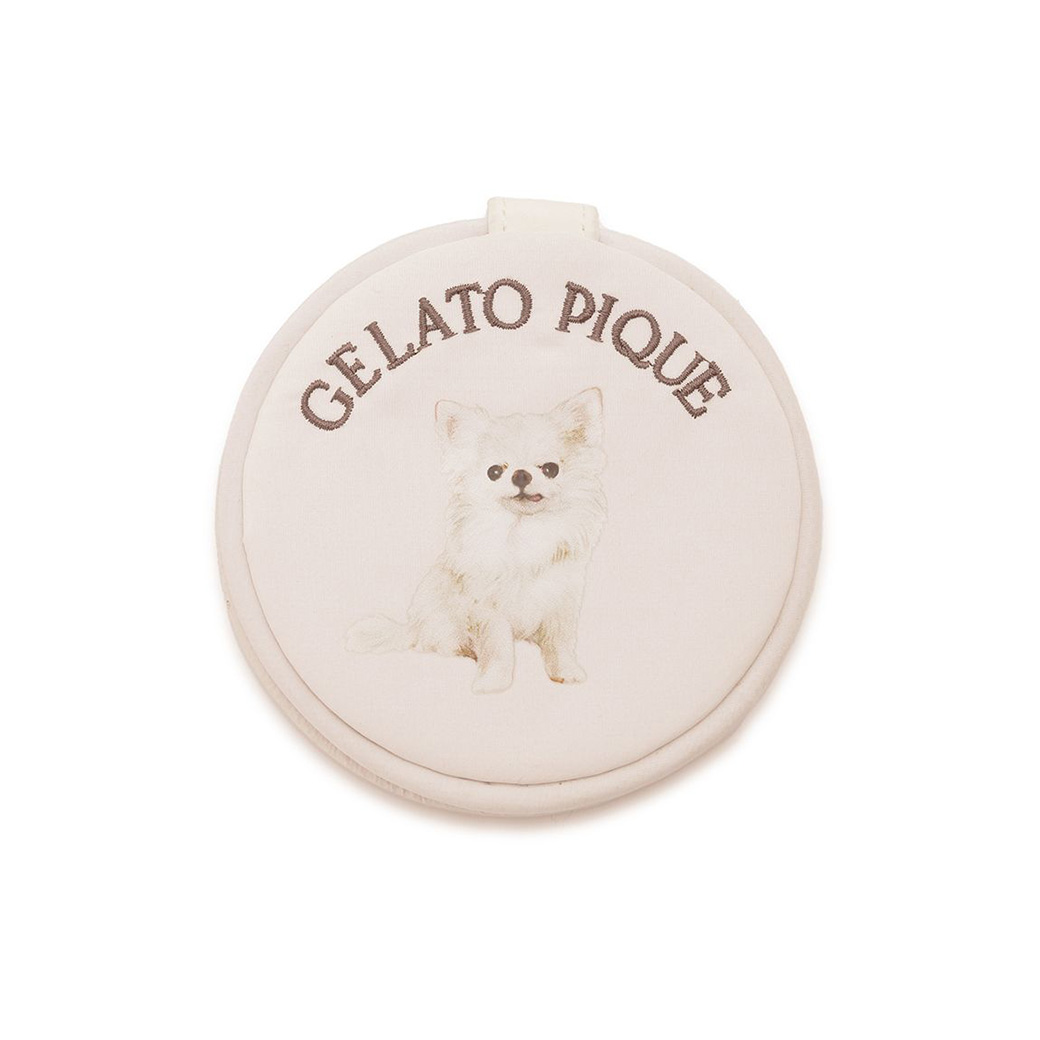 gelato pique DOG柄丸形ミラー pwgg241667 ジェラピケ レディース コンパク...