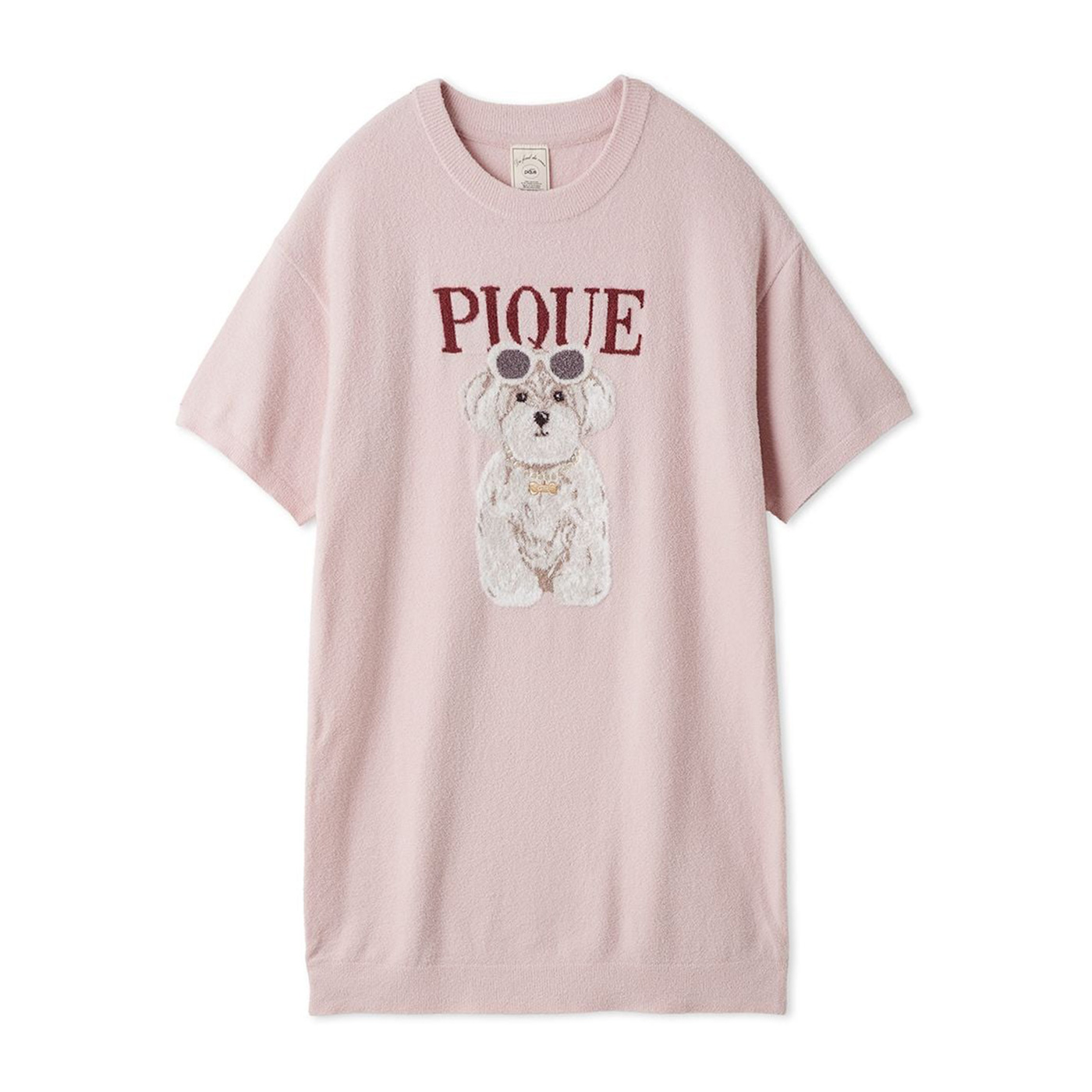 ジェラピケ　CAT キャット　ジャガードワンピース　　ピンク　新品未使用タグ付き gelato pique（ジェラートピケ） SALE20%OFF ファッションCATS&DOGS