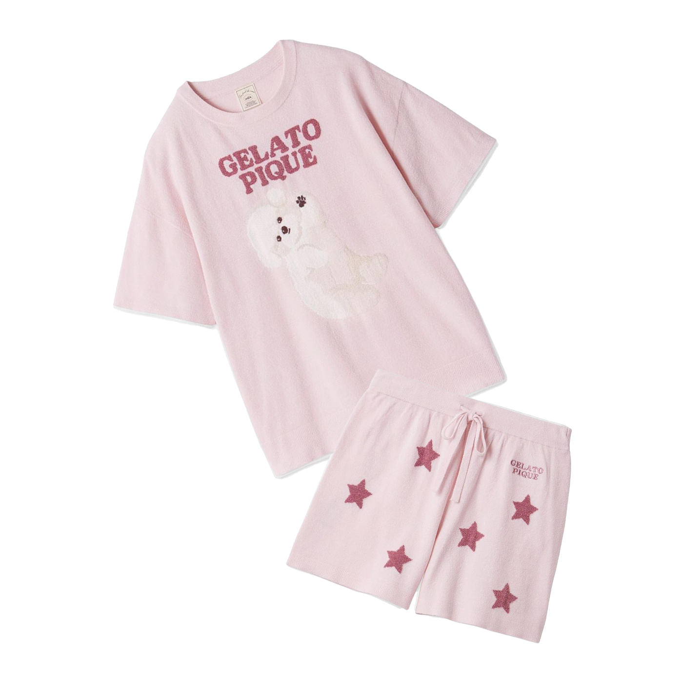 gelato pique（ジェラートピケ） ドッグジャガードプルオーバー&スター
