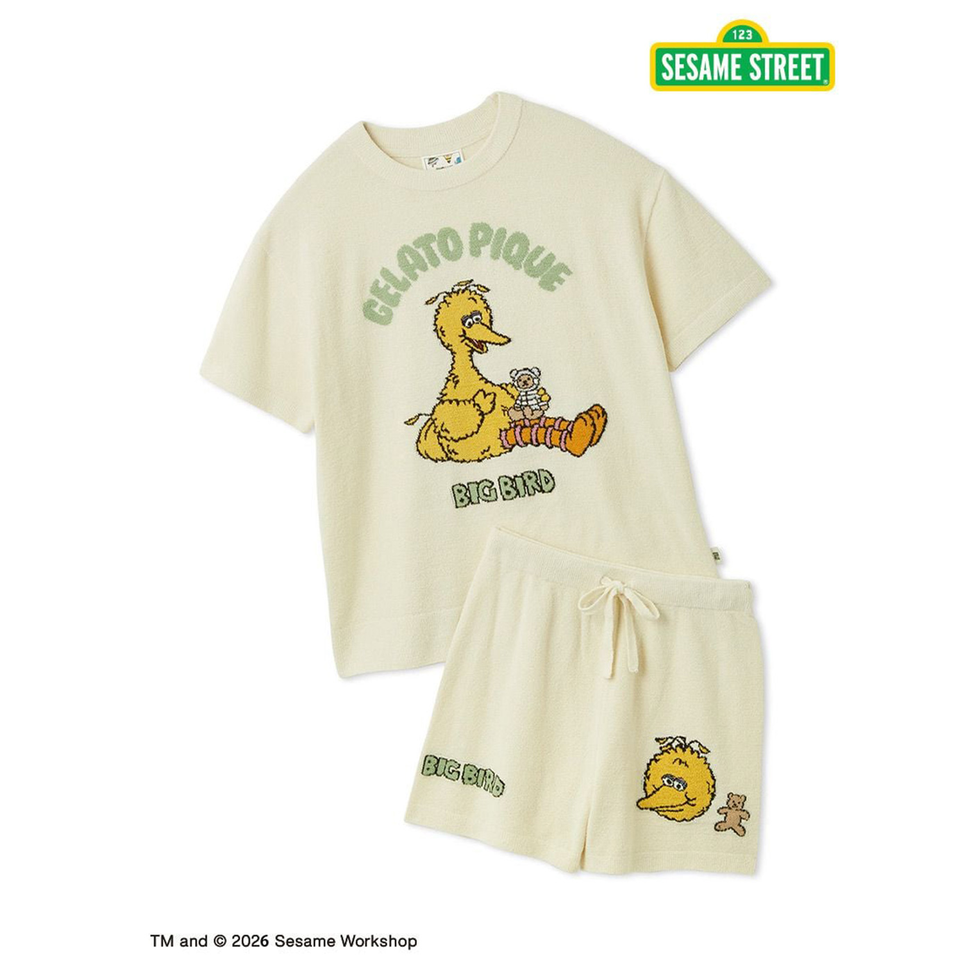 gelato pique エアモコ小花ジャガードプルオーバー&ショートパンツ ジェラートピケ gelato pique 【ONLINE限定】エアリーモコハート