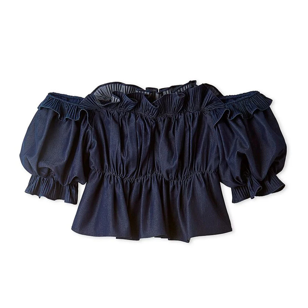 SALE40%OFF SNIDEL スナイデル デニムギャザーオフショルブラウス swfb244263 レディース トップス カットソー フェミニン デート | SNIDEL | 02