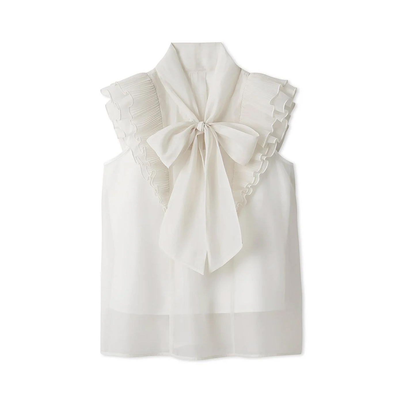 SNIDEL（スナイデル） ノースリボウタイブラウス swfb254030