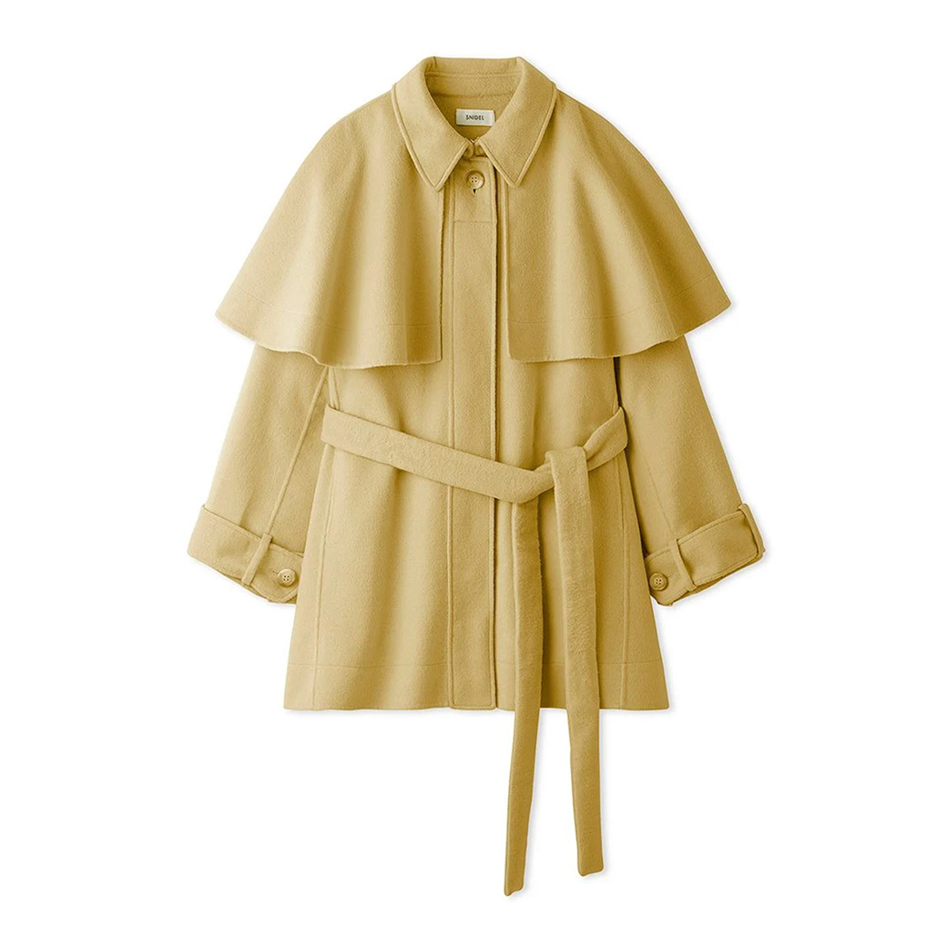 SALE40%OFF スナイデル リバーケープコート swfc245045 アウター レディース フレアケープ ウエストベルト付き  SNIDEL | SNIDEL | 02