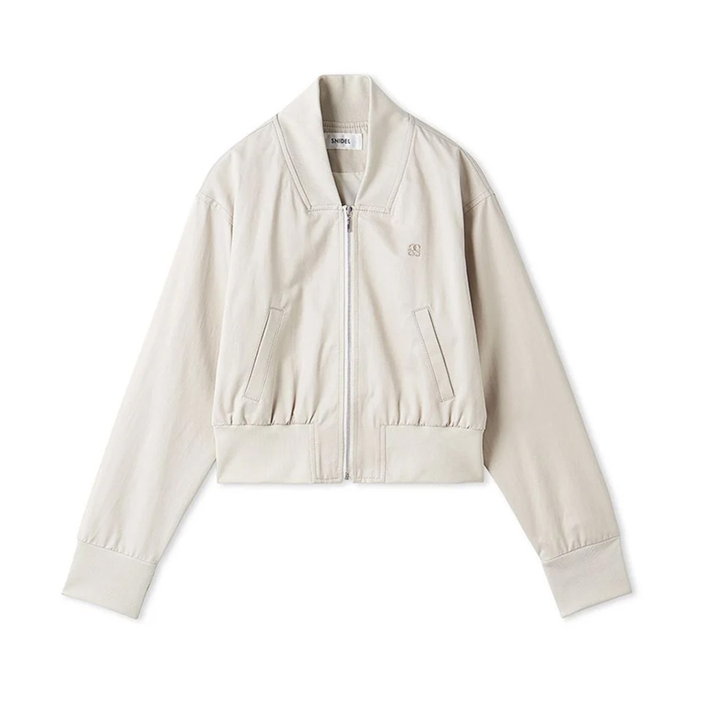 SALE50%OFF スナイデル コンパクトMA-1 swfj251115 レディース アウター ジャケット ロゴ刺繍 短丈 SNIDEL | SNIDEL | 01