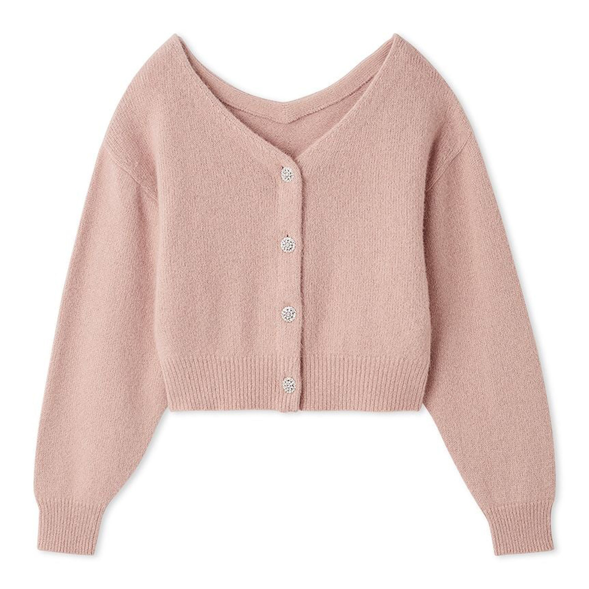 SNIDEL（スナイデル） フォックスビジューカーディガン swnt255035