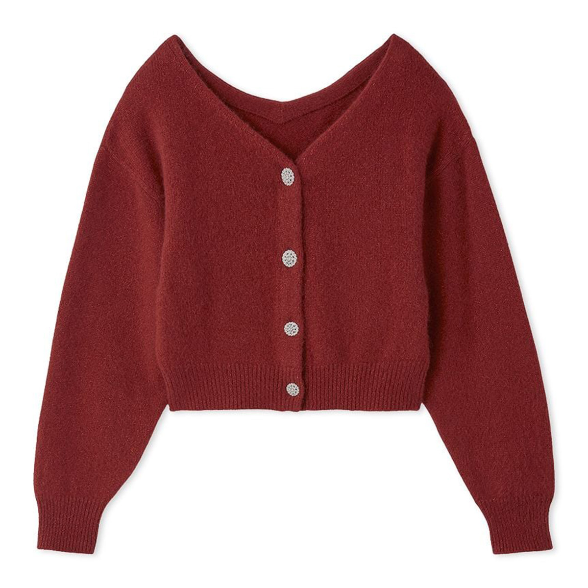 SNIDEL（スナイデル） フォックスビジューカーディガン swnt255035