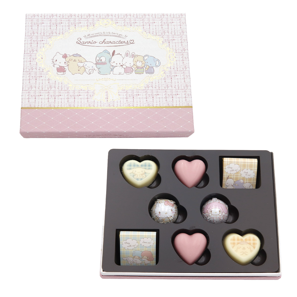 ハート サンリオキャラクターズ スイートBOX 8個入り チョコボックス