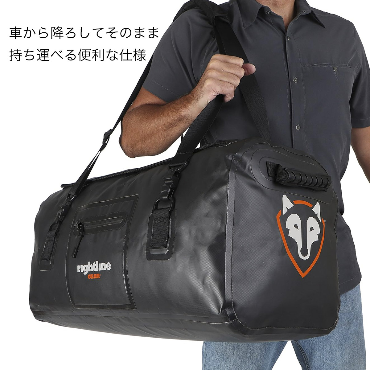 ルーフバッグ ライトラインギア 4X4 ダッフルバッグ 60L 100J86