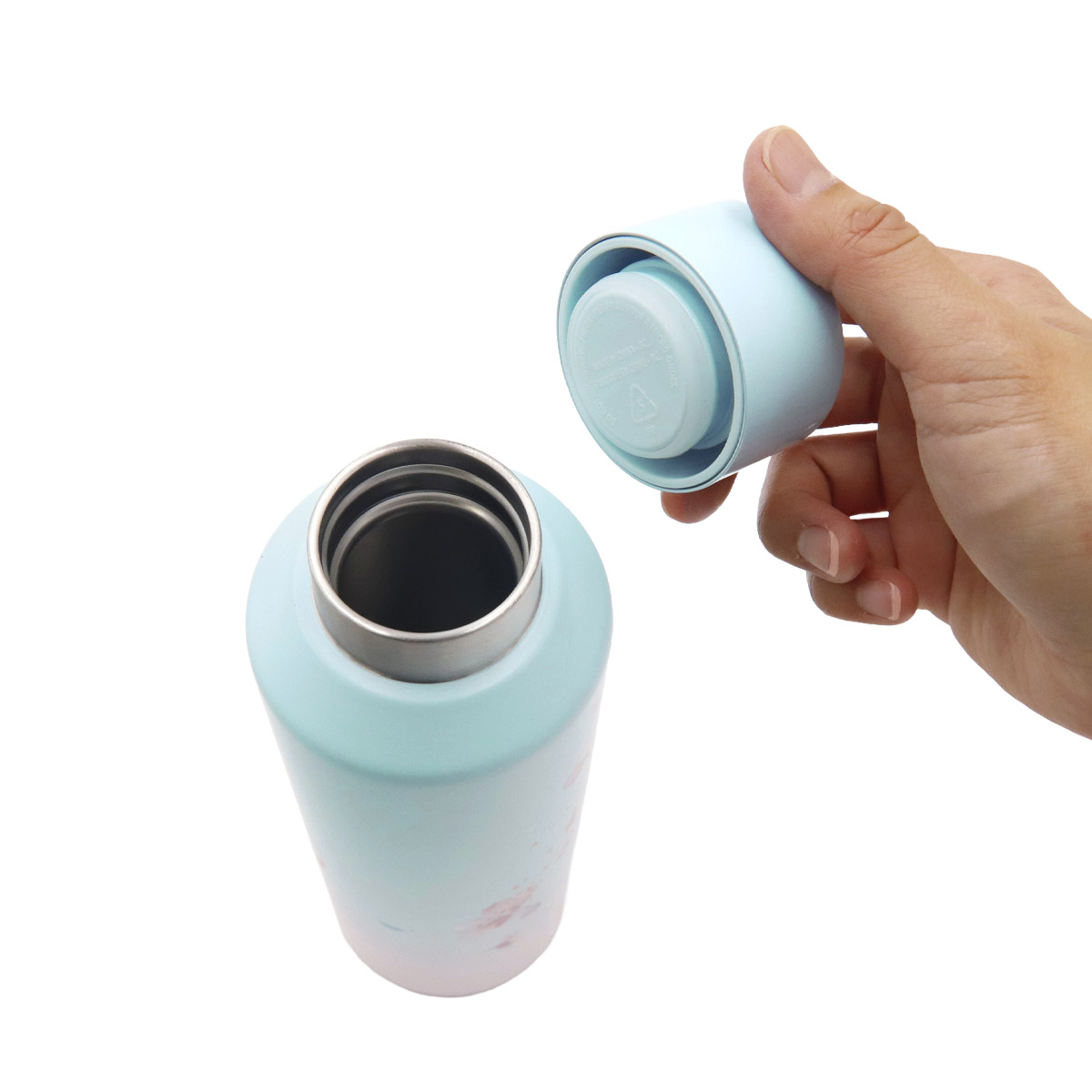 SAKURA2025ステンレスボトルペールブルーグラデーション591ml
