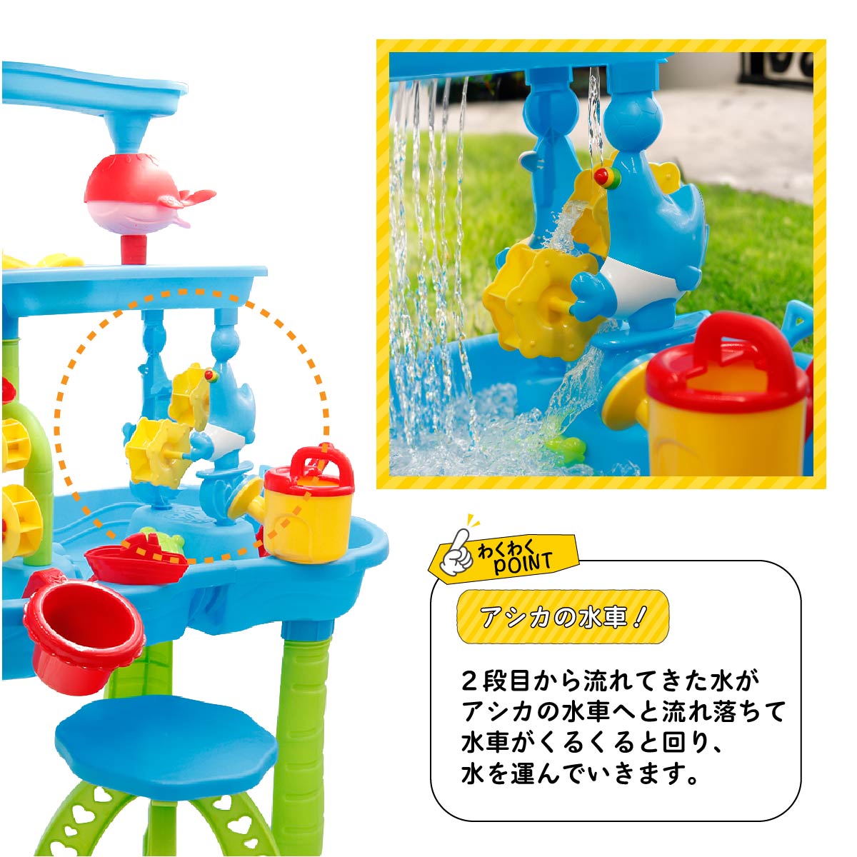 ウォーターテーブル キッズ 2026 水遊び 子ども 最新版 子供 玩具 おもちゃ 家遊び 砂遊び 室内遊び 砂場セット 船 プール 家用 家庭用 遊具 おうち時間 