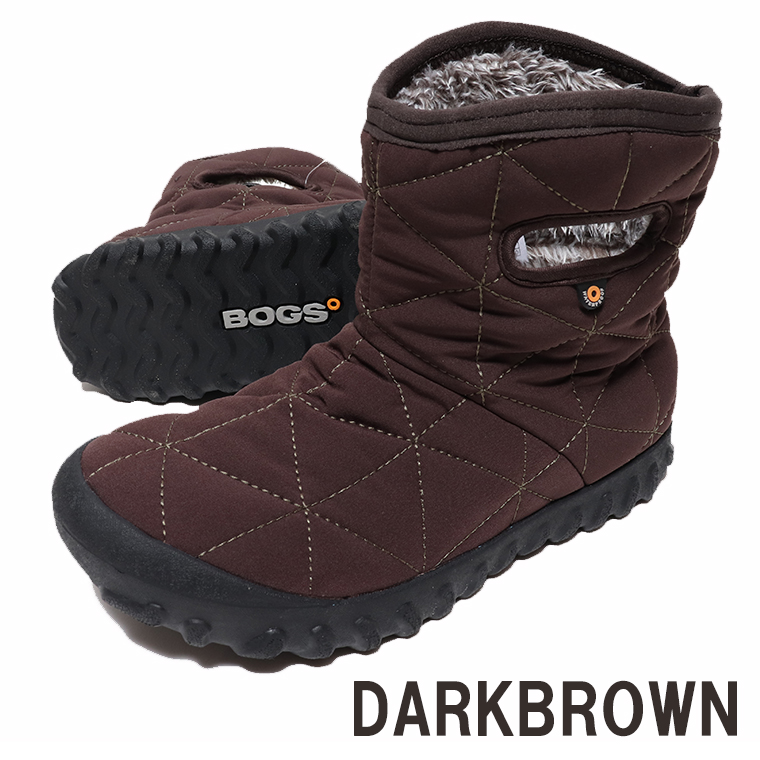 172 ボグスBOGSスノーシューズB-MOC HIGH （ブラウン） 23cm BOGS ボグス レディース ミドル ブーツ スノーシューズ スノーブーツ