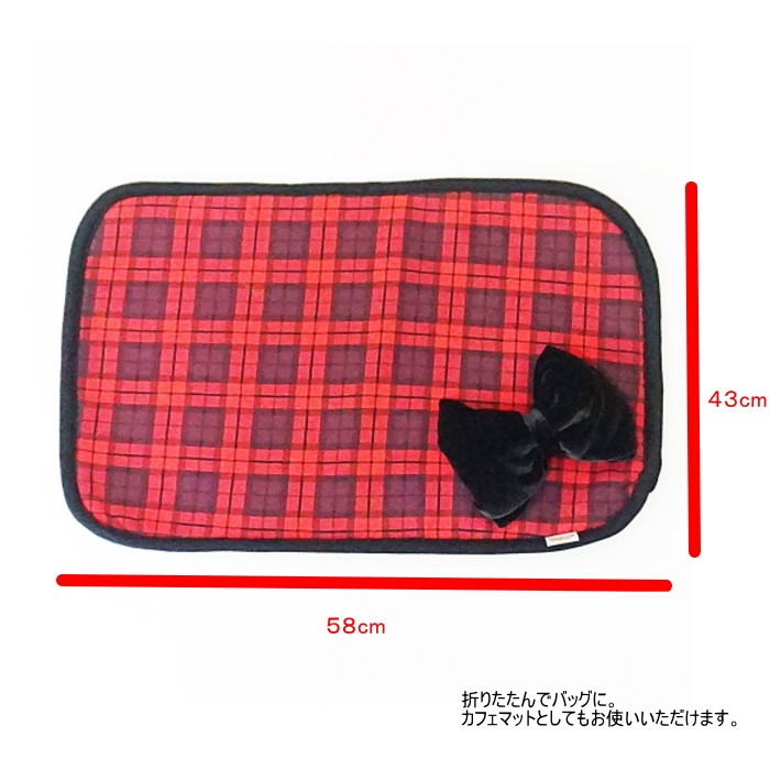 犬 ペット HEAT チェックカフェマット Lサイズ 蓄熱 保温 防虫 毛布