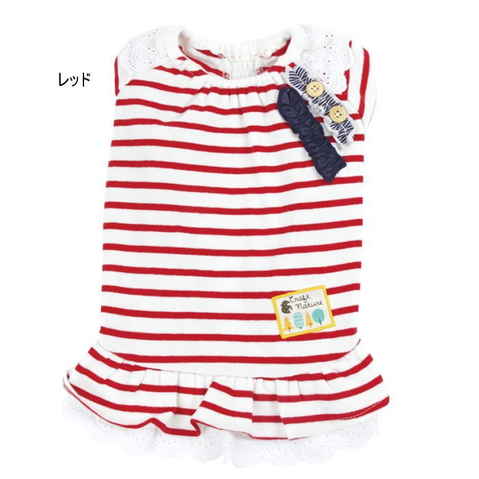 犬服 ドッグウェア ハンドメイド犬服 ドット柄 チュニック ブラウス t1080ra1.jpg