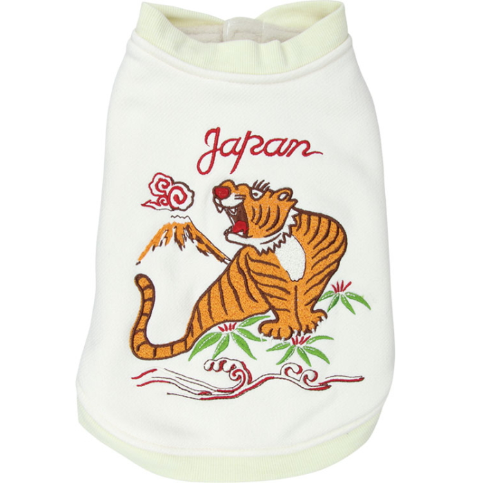 犬 服 とらジャン 刺繍 トラ ジャンパー 秋冬 袖なし あったか ドッグ