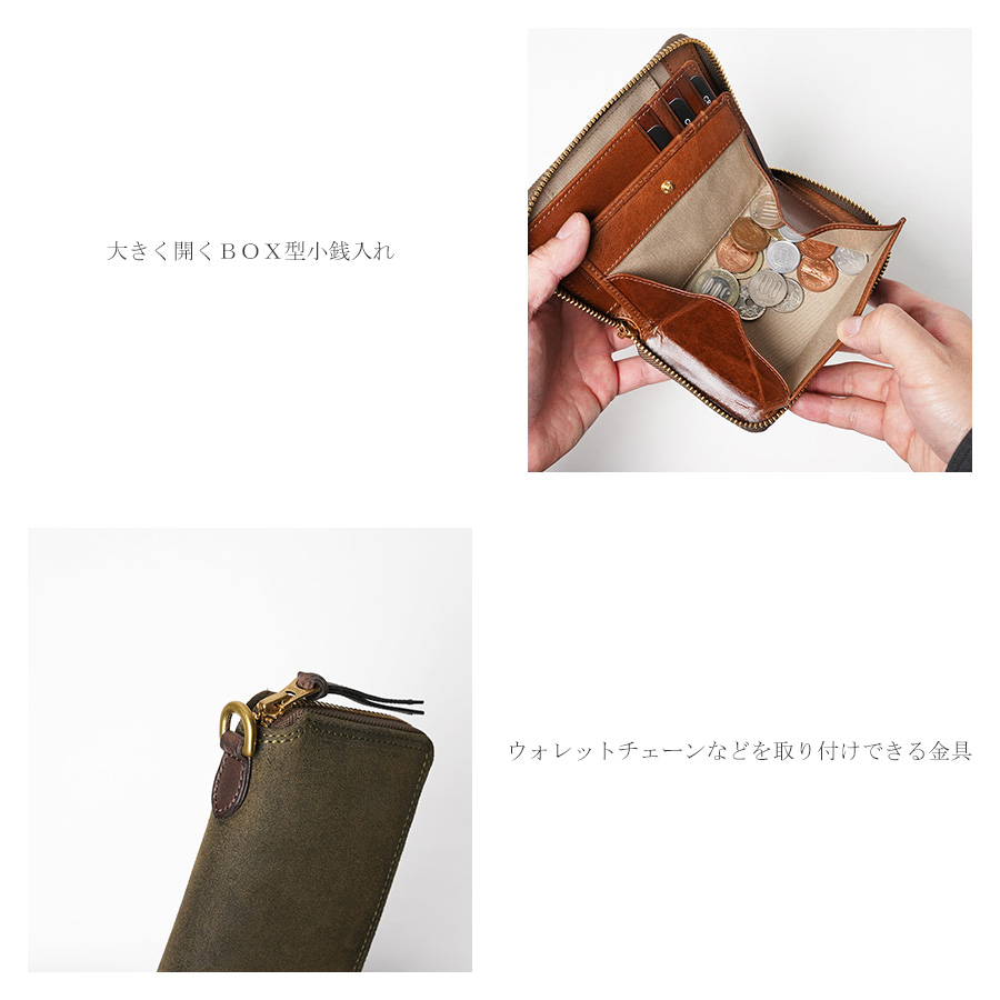 BAGGY PORT（バギーポート） ラウンドファスナー ハーフ財布 FZKM11