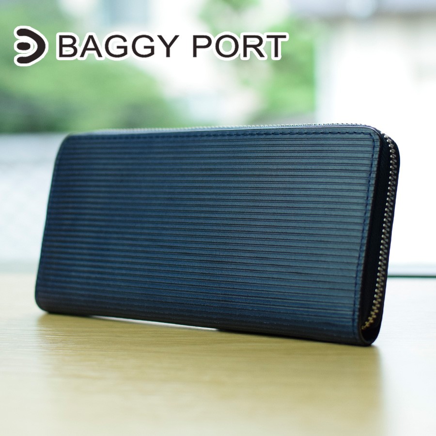 BAGGY PORT（バギーポート） 長財布 ZYS-297 BAGGYPORT 藍染めレザー