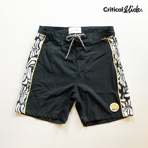 TCSS，ティーシーエスエス，Critical Slide/23SU/ボードショーツ/FLOW PANEL BOARDSHORT・BS2352/BLACK・ブラック/パフォーマンス/ストレッチ/17インチ丈